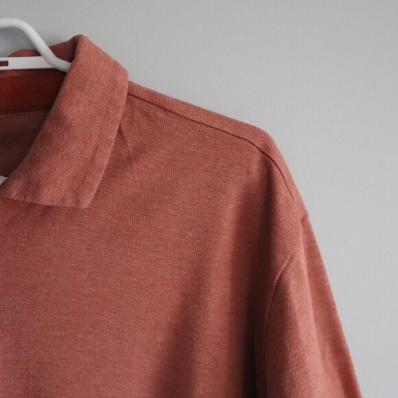 Joseph Abboud Mens Pink Sz XL Buttoned Polo Short Sleeve Collared Pullover Top - Picture 6 of 10
